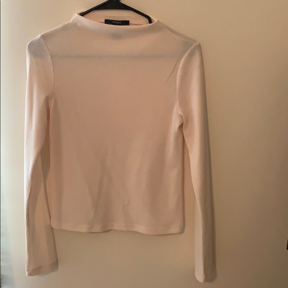 Beige long sleeve shirt